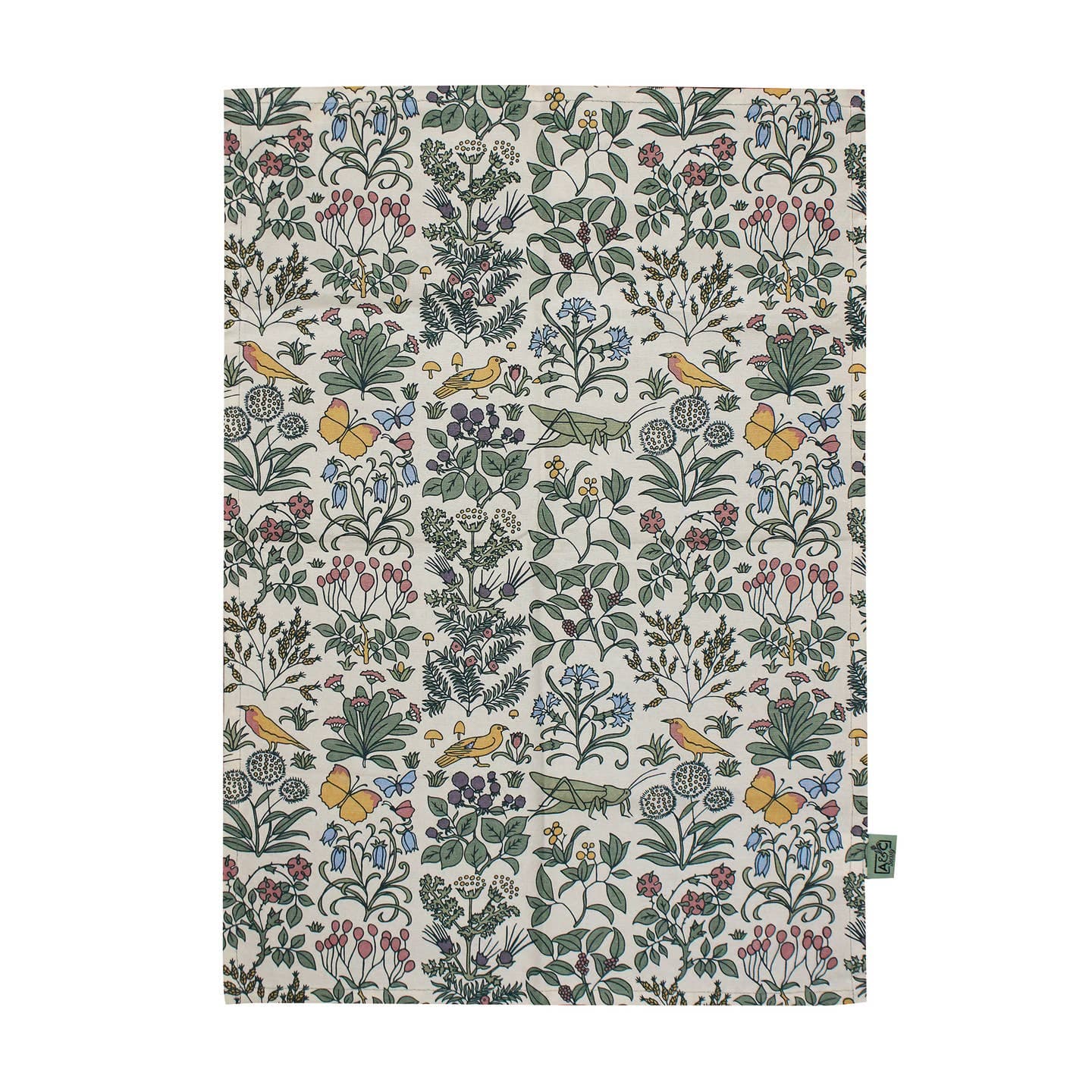 Apothecary's Garden printed tea towel